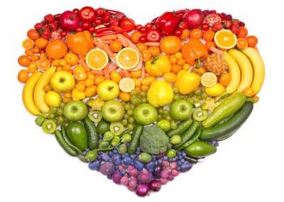 Cœur de fruits et légumes